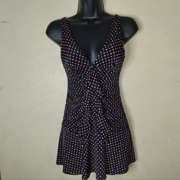 Victoria's Secret Other - Vtg Victoria's Secret Sexy Little Thing Multi-Colored Polka Dot Dress Size S